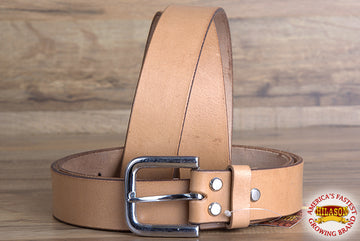 HILASON Western Genuine Leather Belt for Men Women Cowboy Cowgirl Handmade Unisex Full Grain Heavy Duty Tooled Belt for Jeans